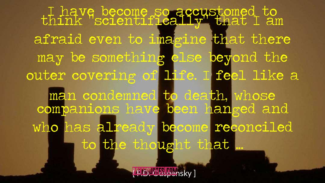 P.D. Ouspensky Quotes: I have become so accustomed