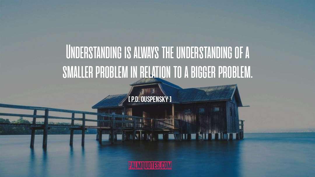 P.D. Ouspensky Quotes: Understanding is always the understanding