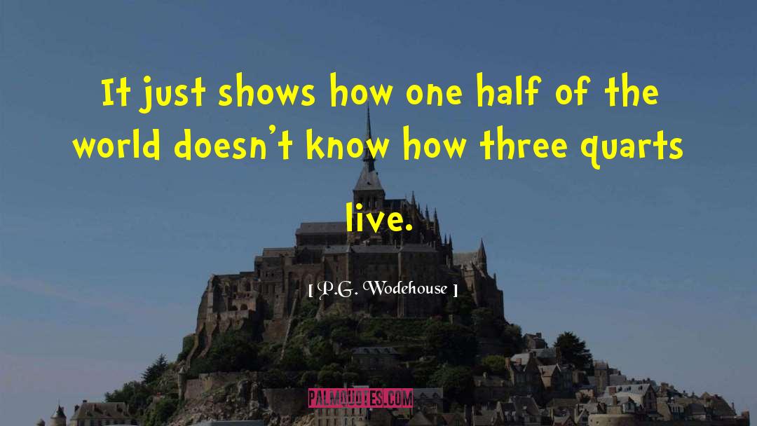 P.G. Wodehouse Quotes: It just shows how one