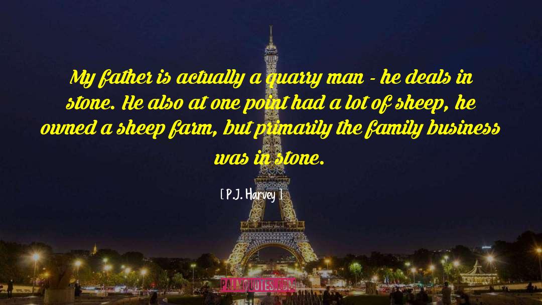 P.J. Harvey Quotes: My father is actually a