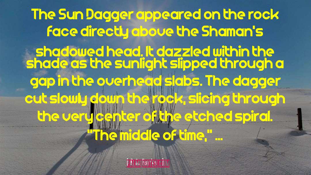 P.J. Parker Quotes: The Sun Dagger appeared on