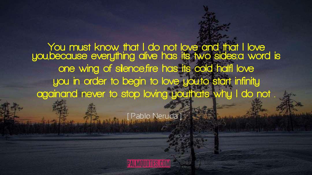 Pablo Neruda Quotes: You must know that I