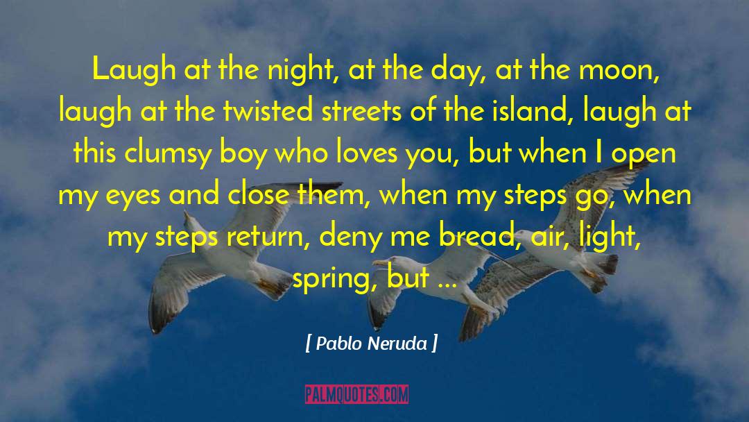 Pablo Neruda Quotes: Laugh at the night, at