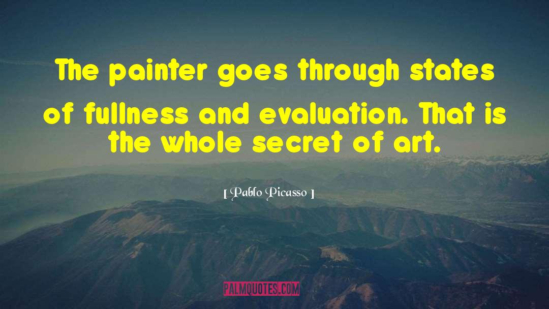 Pablo Picasso Quotes: The painter goes through states