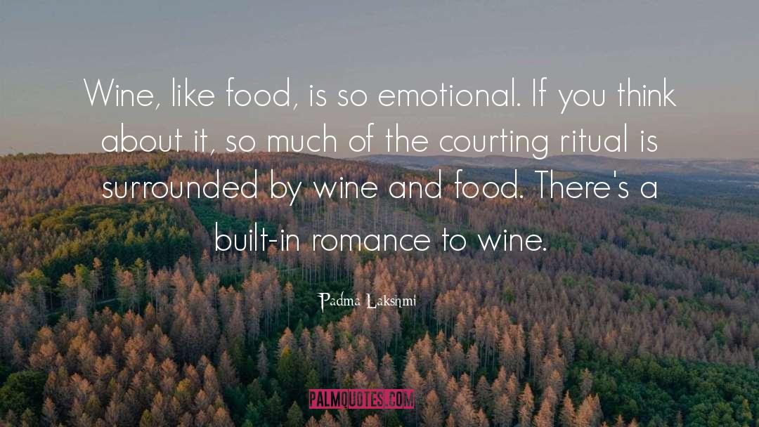 Padma Lakshmi Quotes: Wine, like food, is so