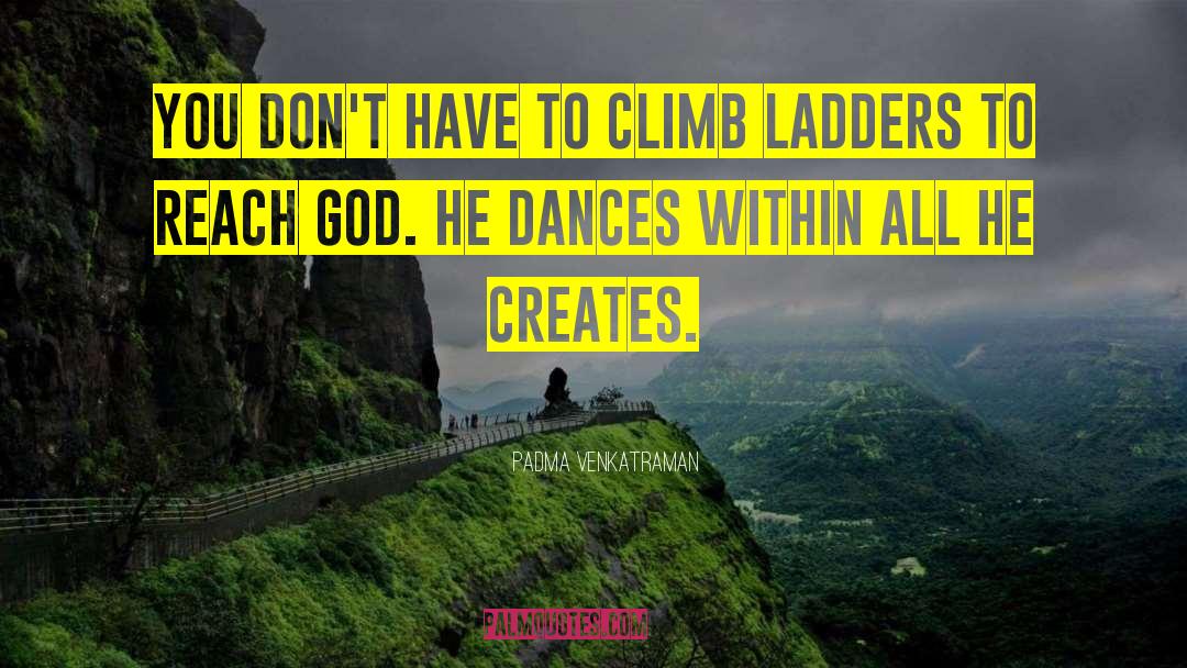 Padma Venkatraman Quotes: You don't have to climb