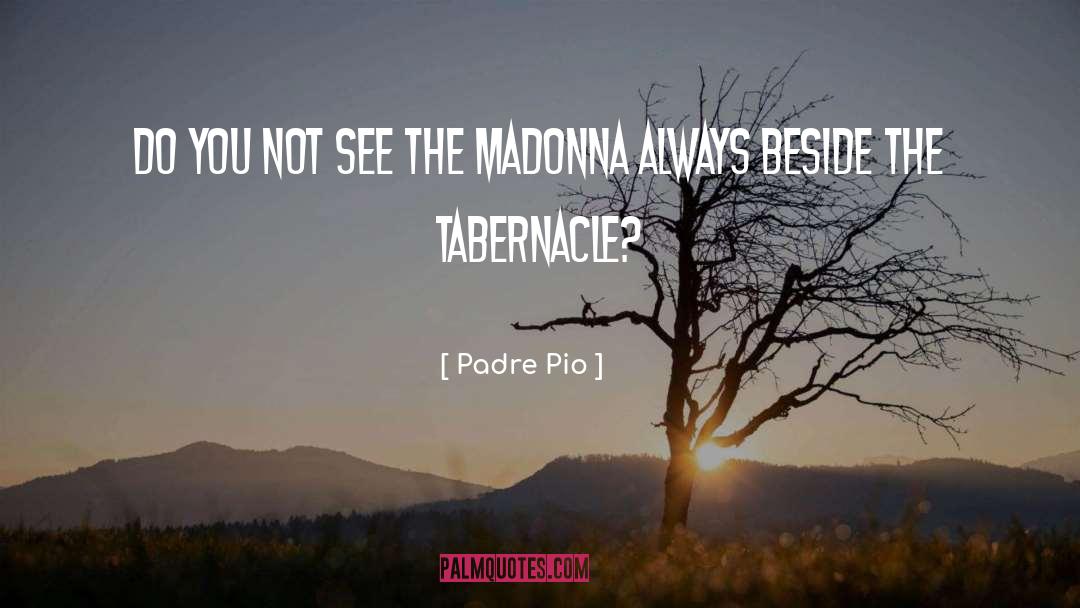 Padre Pio Quotes: Do you not see the