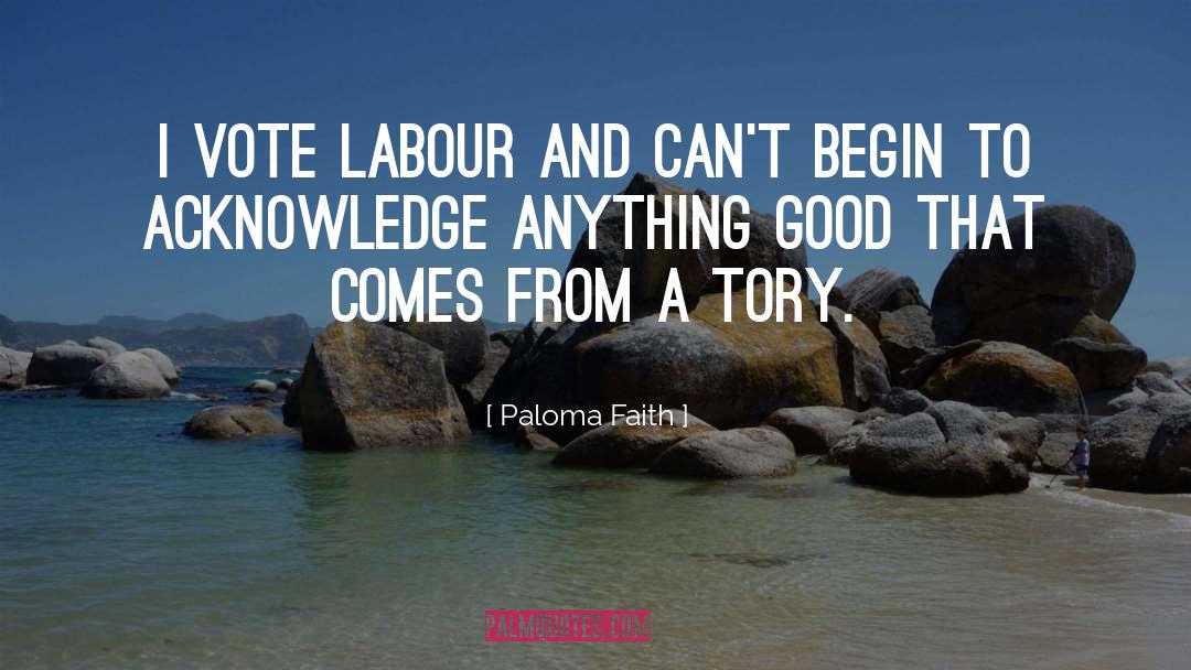 Paloma Faith Quotes: I vote Labour and can't