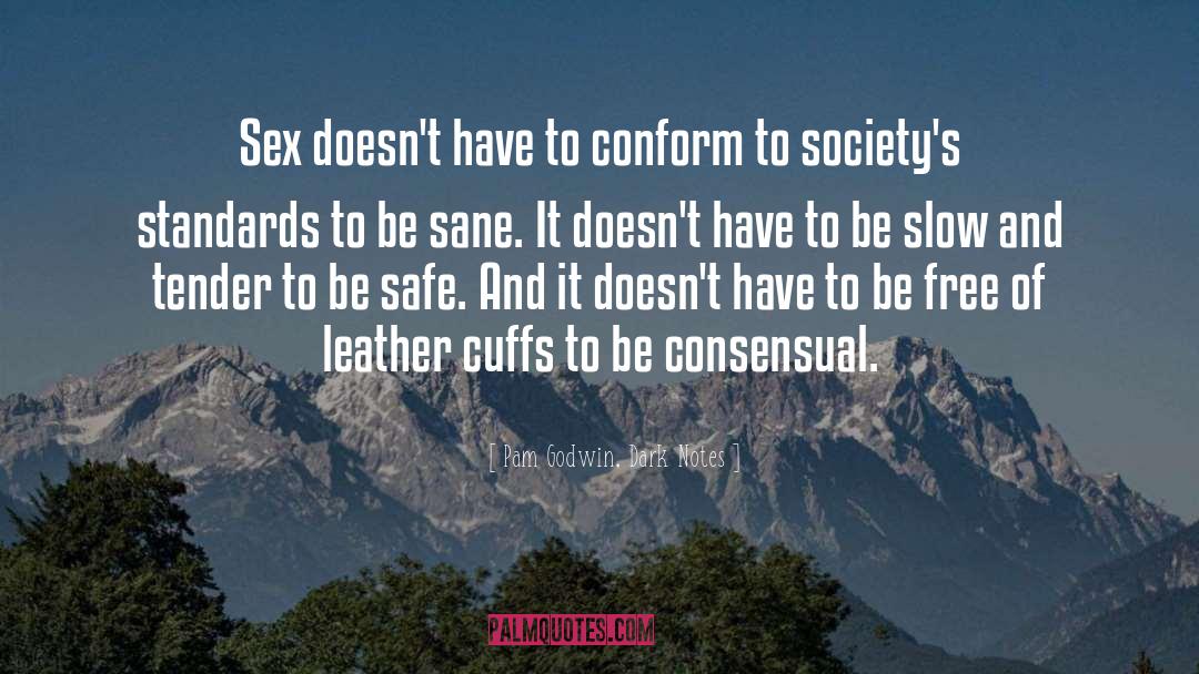 Pam Godwin, Dark Notes Quotes: Sex doesn't have to conform