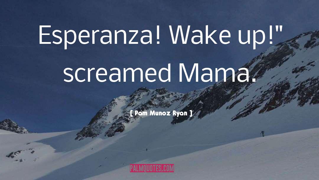 Pam Munoz Ryan Quotes: Esperanza! Wake up!