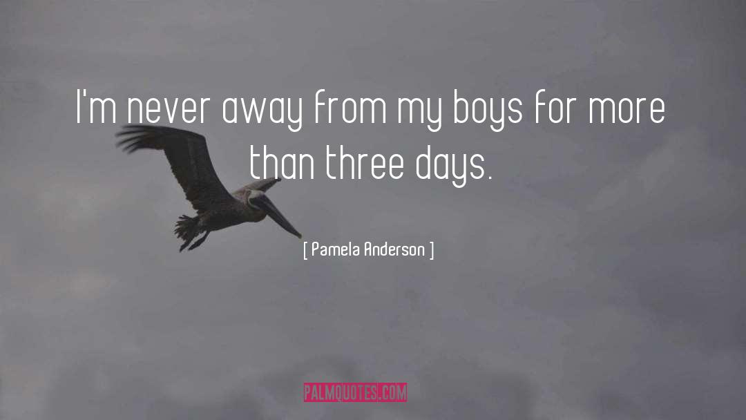 Pamela Anderson Quotes: I'm never away from my