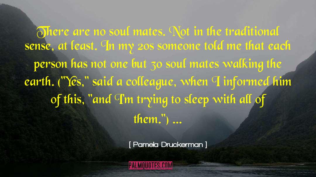 Pamela Druckerman Quotes: There are no soul mates.