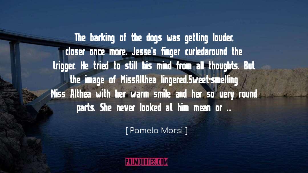 Pamela Morsi Quotes: The barking of the dogs