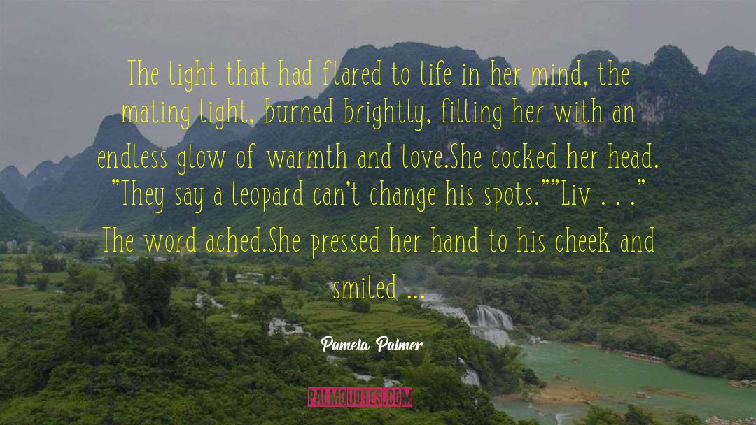 Pamela Palmer Quotes: The light that had flared