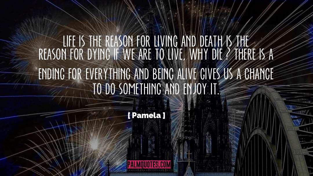 Pamela Quotes: life is the reason for