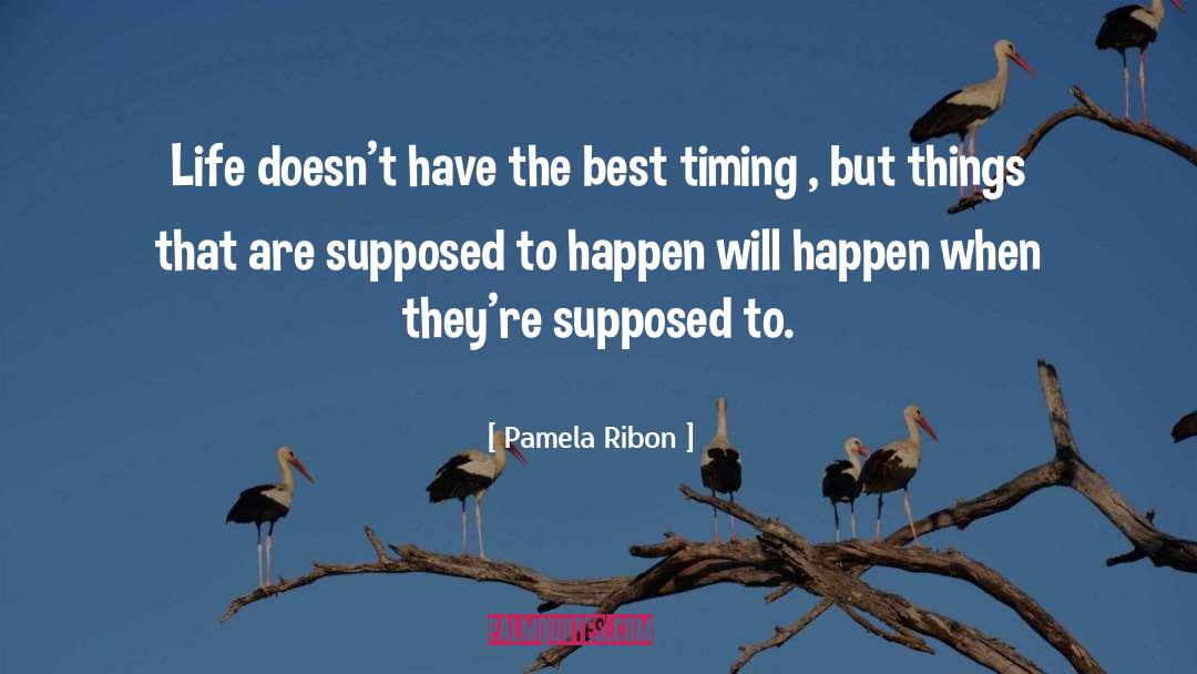 Pamela Ribon Quotes: Life doesn't have the best