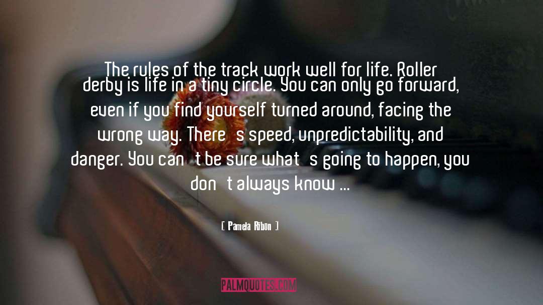Pamela Ribon Quotes: The rules of the track
