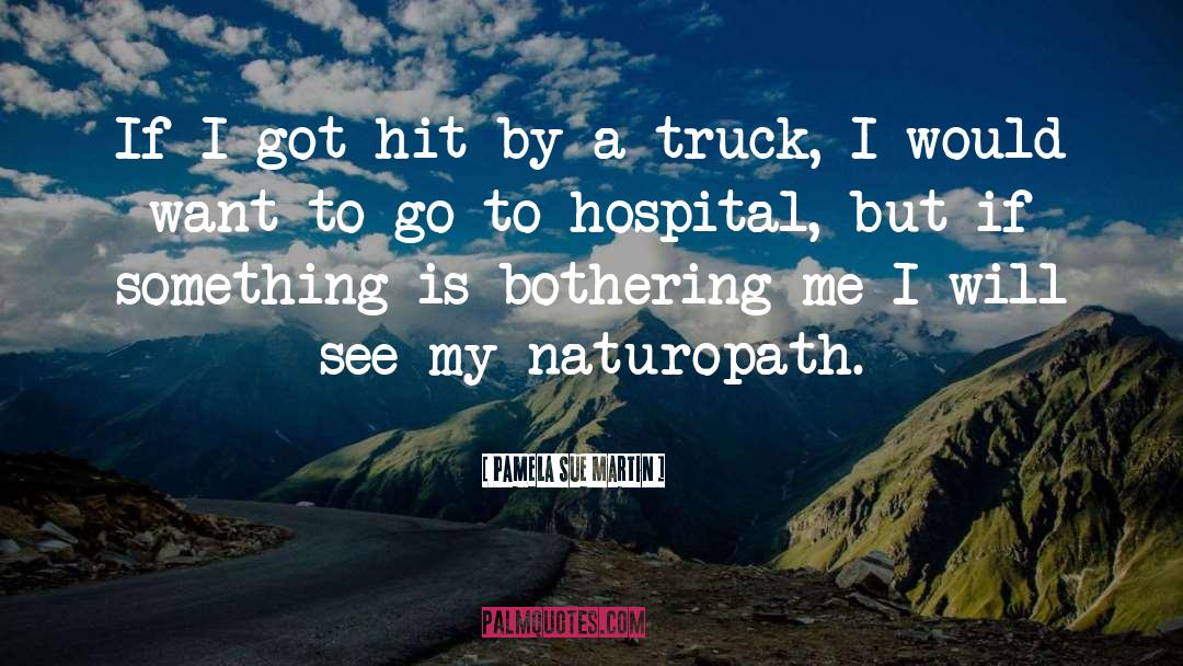 Pamela Sue Martin Quotes: If I got hit by