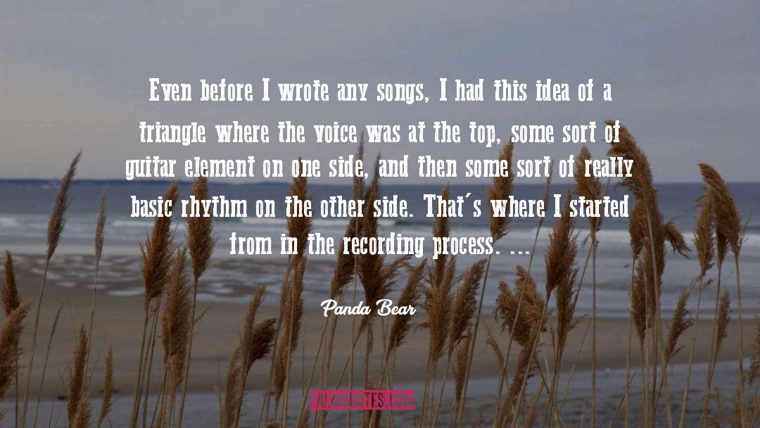 Panda Bear Quotes: Even before I wrote any