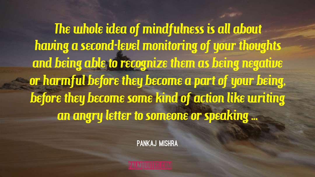 Pankaj Mishra Quotes: The whole idea of mindfulness