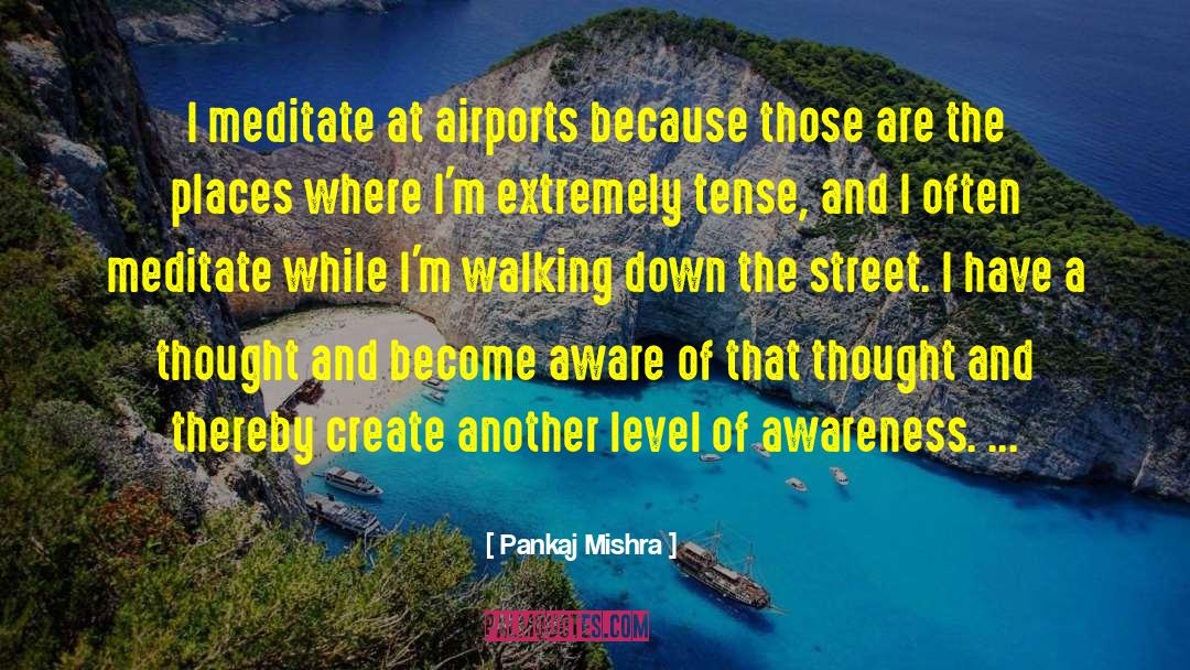 Pankaj Mishra Quotes: I meditate at airports because