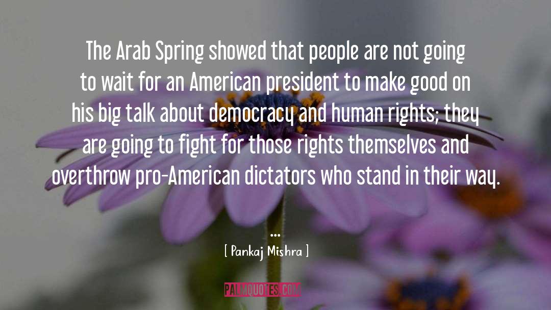 Pankaj Mishra Quotes: The Arab Spring showed that