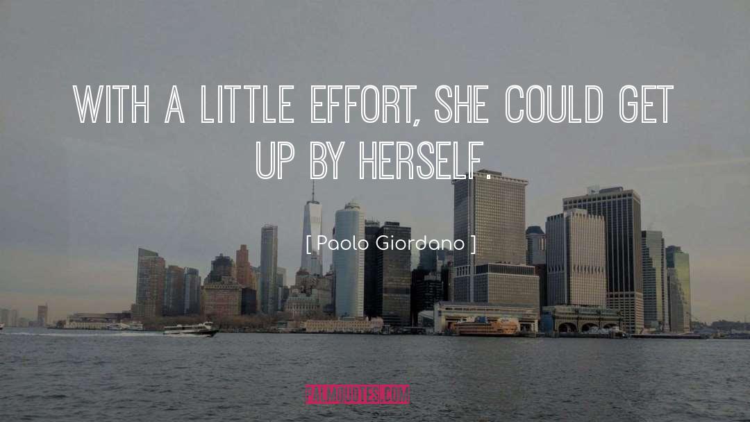 Paolo Giordano Quotes: With a little effort, she