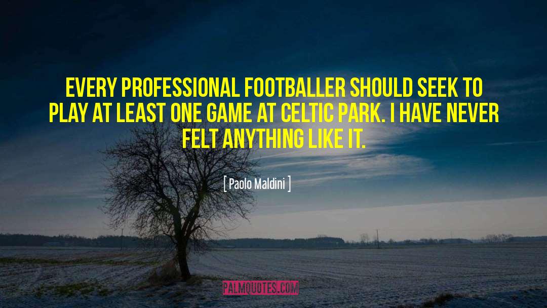 Paolo Maldini Quotes: Every professional footballer should seek