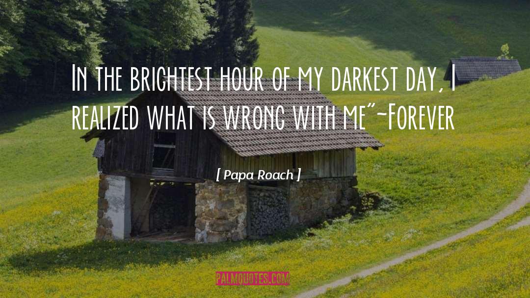 Papa Roach Quotes: In the brightest hour of