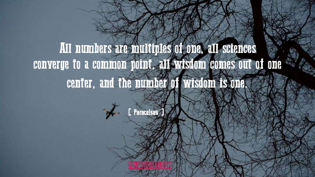 Paracelsus Quotes: All numbers are multiples of