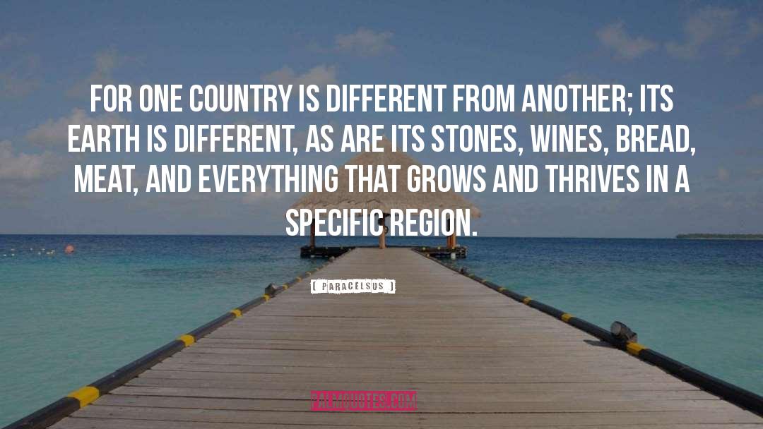 Paracelsus Quotes: For one country is different