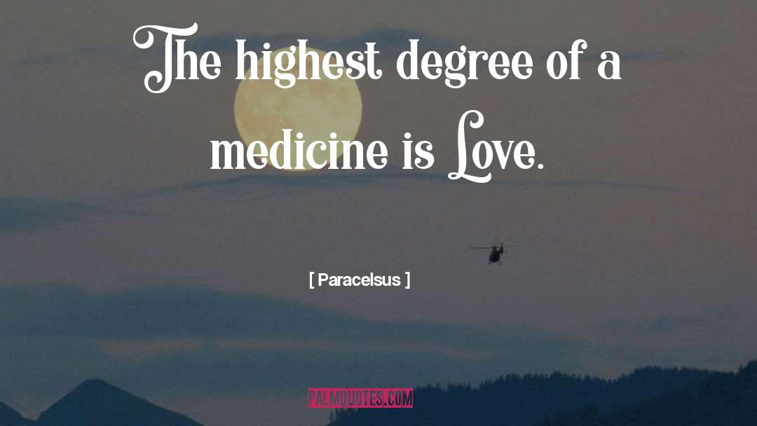 Paracelsus Quotes: The highest degree of a