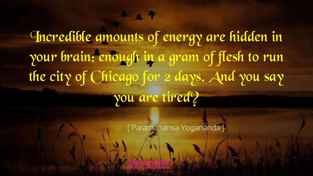 Paramahansa Yogananda Quotes: Incredible amounts of energy are