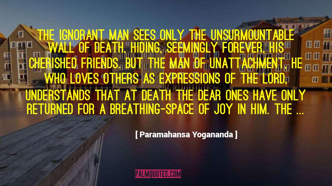 Paramahansa Yogananda Quotes: The ignorant man sees only