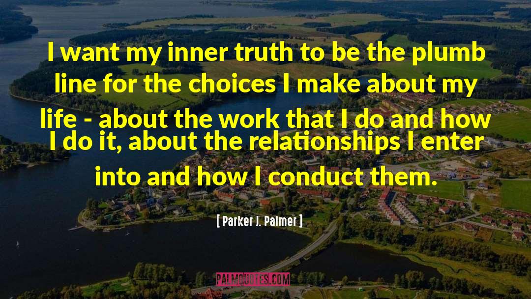 Parker J. Palmer Quotes: I want my inner truth