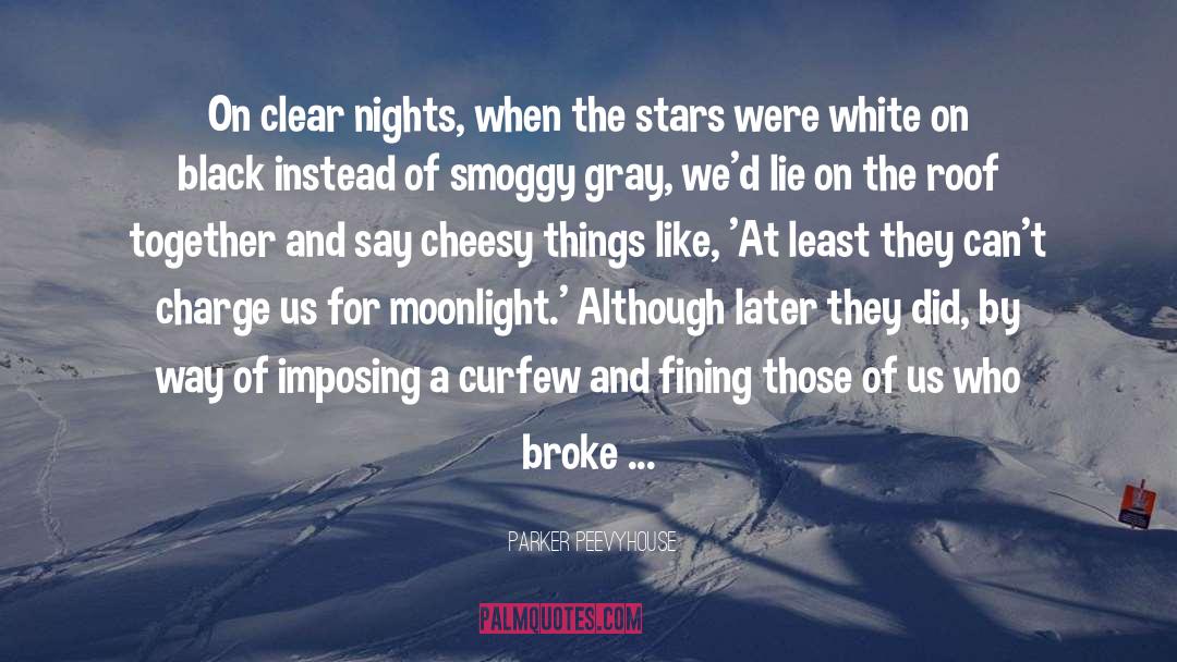 Parker Peevyhouse Quotes: On clear nights, when the