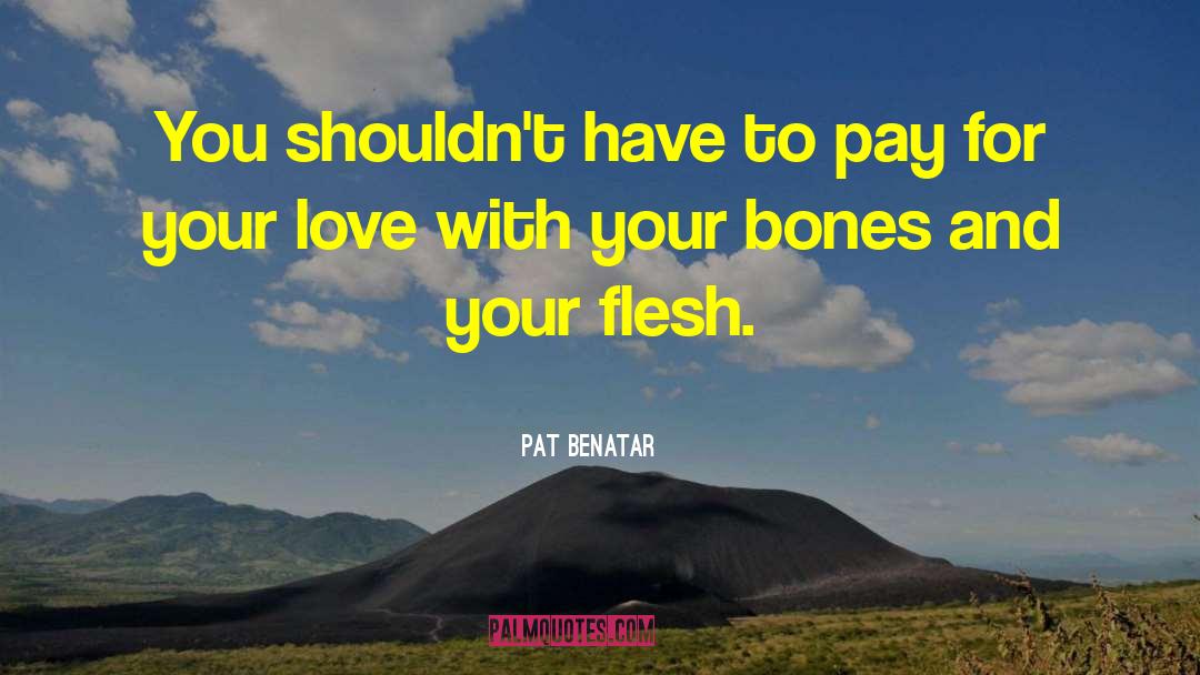 Pat Benatar Quotes: You shouldn't have to pay
