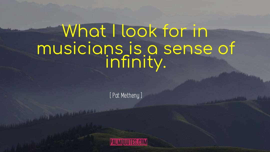 Pat Metheny Quotes: What I look for in