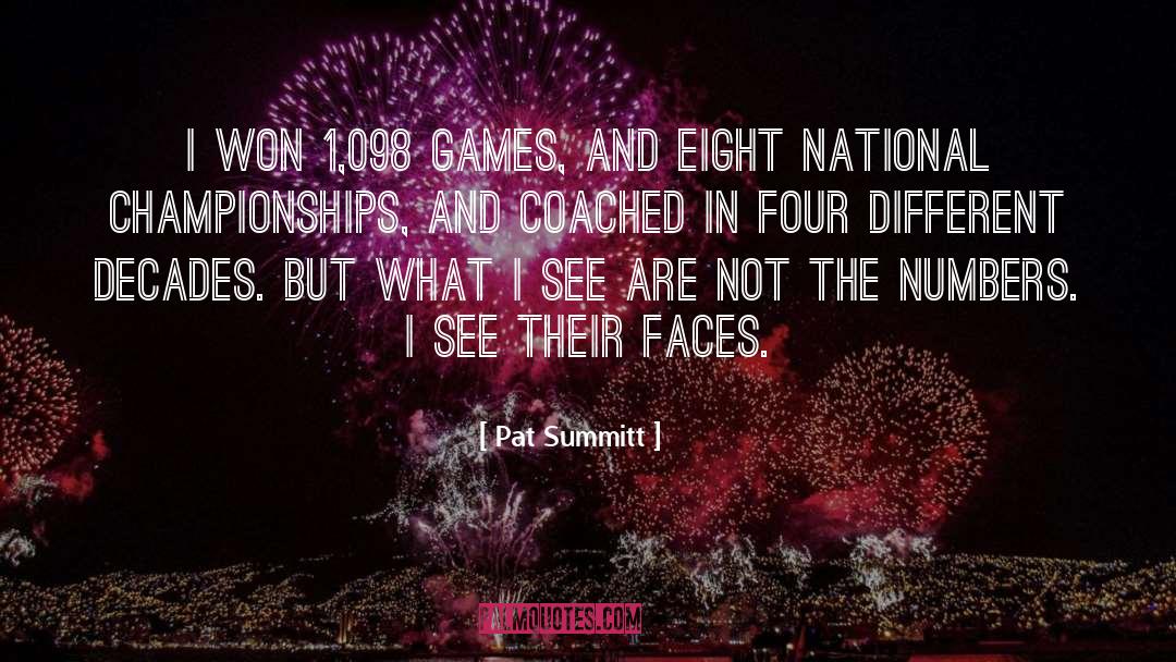 Pat Summitt Quotes: I won 1,098 games, and