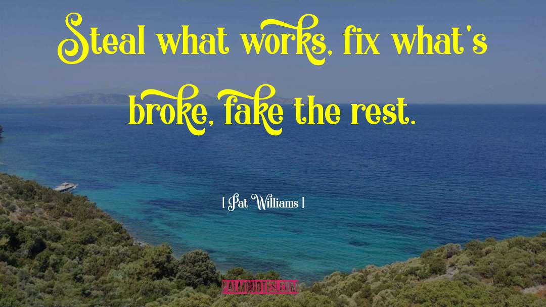 Pat Williams Quotes: Steal what works, fix what's