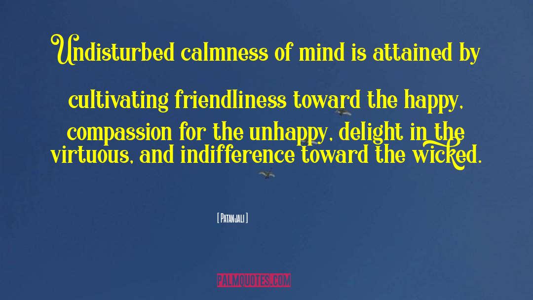 Patanjali Quotes: Undisturbed calmness of mind is