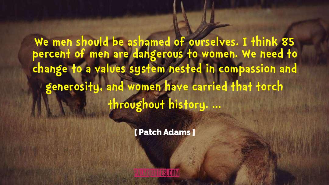 Patch Adams Quotes: We men should be ashamed