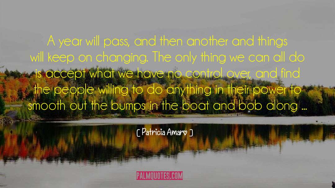 Patricia Amaro Quotes: A year will pass, and