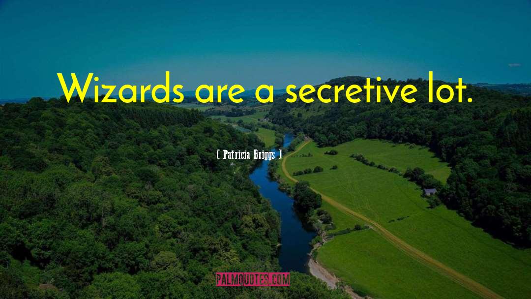 Patricia Briggs Quotes: Wizards are a secretive lot.