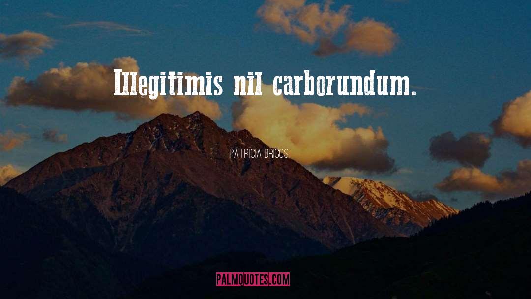 Patricia Briggs Quotes: Illegitimis nil carborundum.