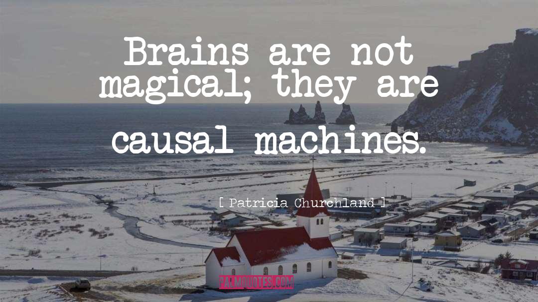 Patricia Churchland Quotes: Brains are not magical; they