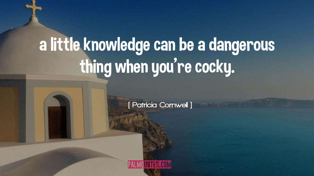 Patricia Cornwell Quotes: a little knowledge can be