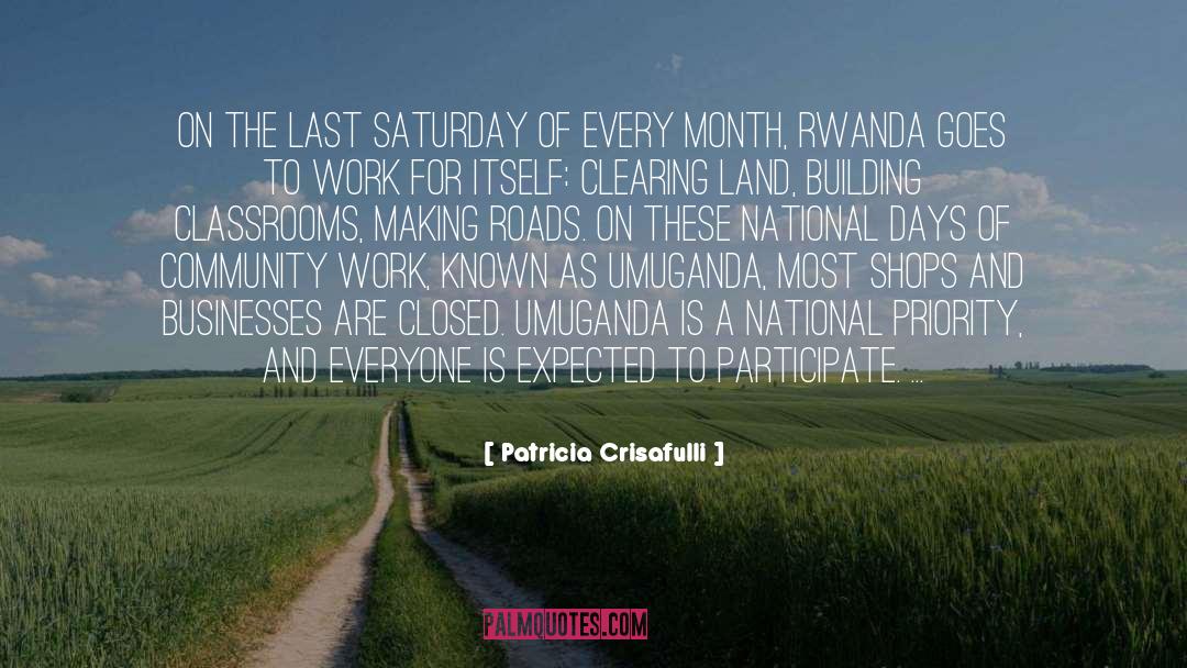 Patricia Crisafulli Quotes: On the last Saturday of