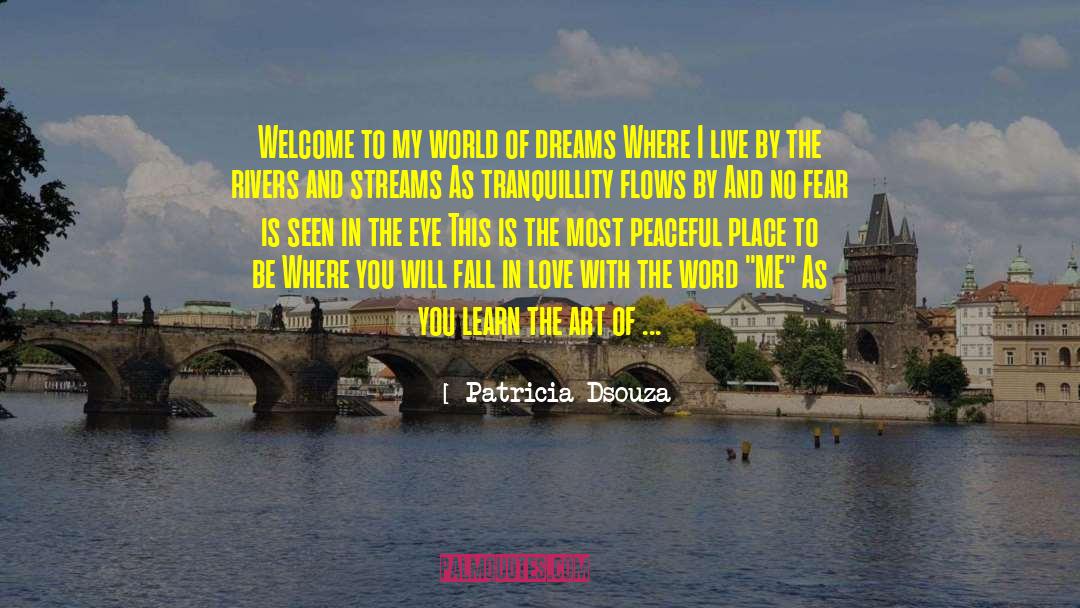 Patricia Dsouza Quotes: Welcome to my world of