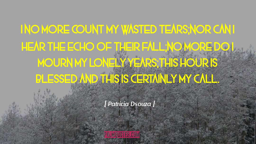 Patricia Dsouza Quotes: I no more count my